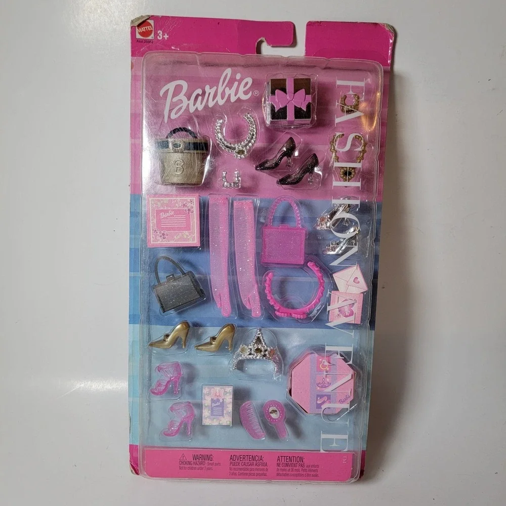 Barbie Fashion Avenue Accessory Packs 2002 NEW, NRFB Shoes Purses